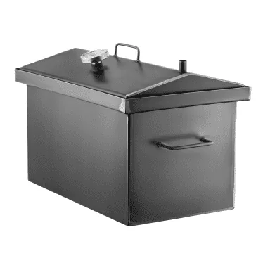 Afumătoare la cald "S" din metal obișnuit cu termometru