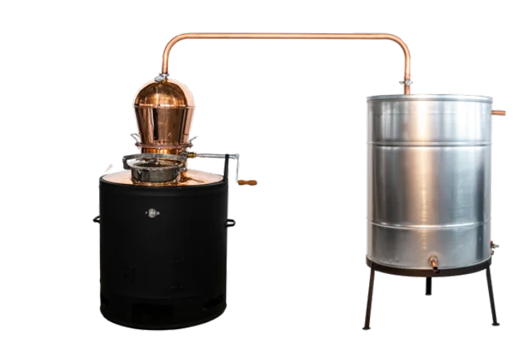 Distilator din cupru DES CLASSIC 160 L/300 L răcitor evacuare/capac