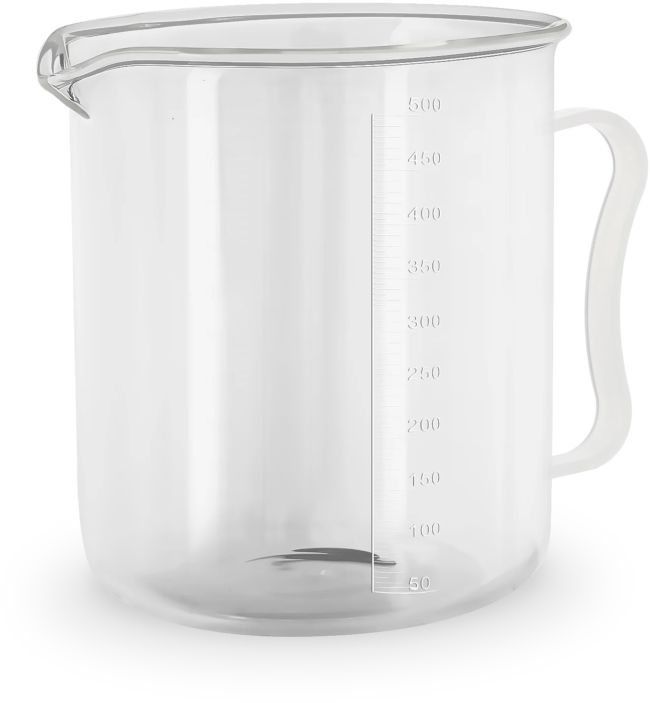 CILINDRU GRADAT DIN PLASTIC CU MÂNER 500 ML