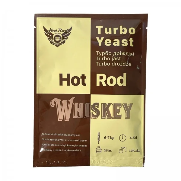 Turbo Drojdie Hot Rod Whiskey pentru 25 L (71 g)