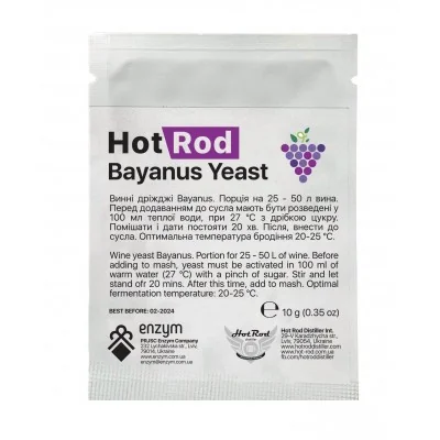 Drojdie pentru vin Hot Rod Bayanus (10 g)