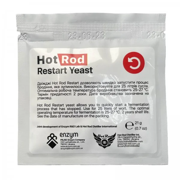 Drojdie pentru vin Hot Rod Restart (21 g)