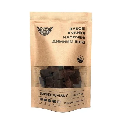 Cuburi de stejar Hot Rod M+ îmbibate cu whisky afumat (pentru 10 l)