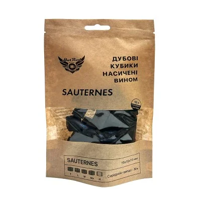 Cuburi de stejar M+ îmbibate cu vin Sauternes (pentru 10 L)
