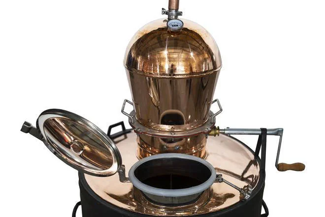 Distilator din cupru DES CLASSIC 120 L cu robinet de scurgere/trapă