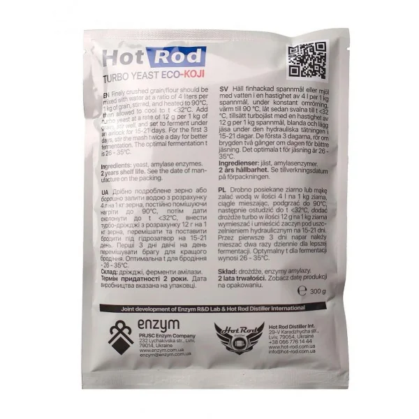 Drojdie pentru cereale Hot Rod ECO-Koji (300 g) pentru 25 kg de cereale