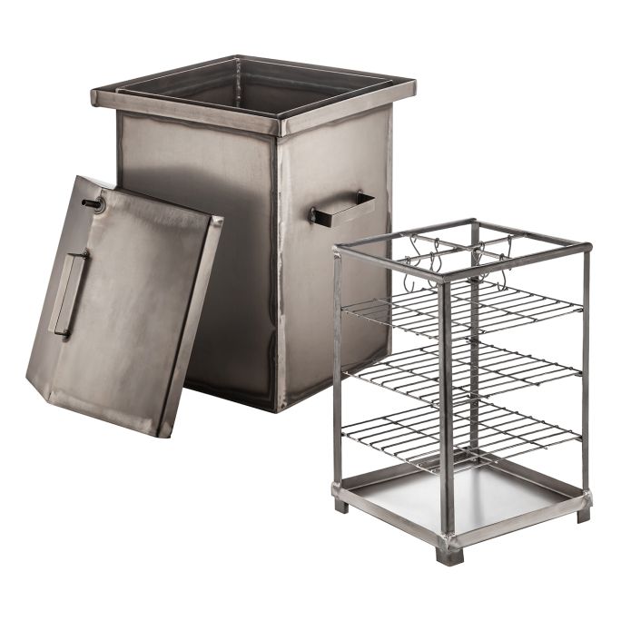 Afumătoare verticală din metal obișnuit