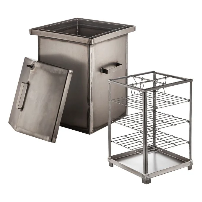 Afumătoare verticală din metal obișnuit
