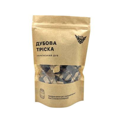 Așchii de stejar carpatic fracție medie mix cu neprăjit (100 g)