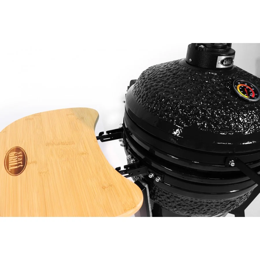 GRĂTAR CERAMIC SG PRO, 39,8 CM/16 INCHI (NEGRU)