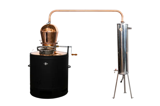Distilator din cupru DES CLASSIC 120 L cu robinet de scurgere/trapă