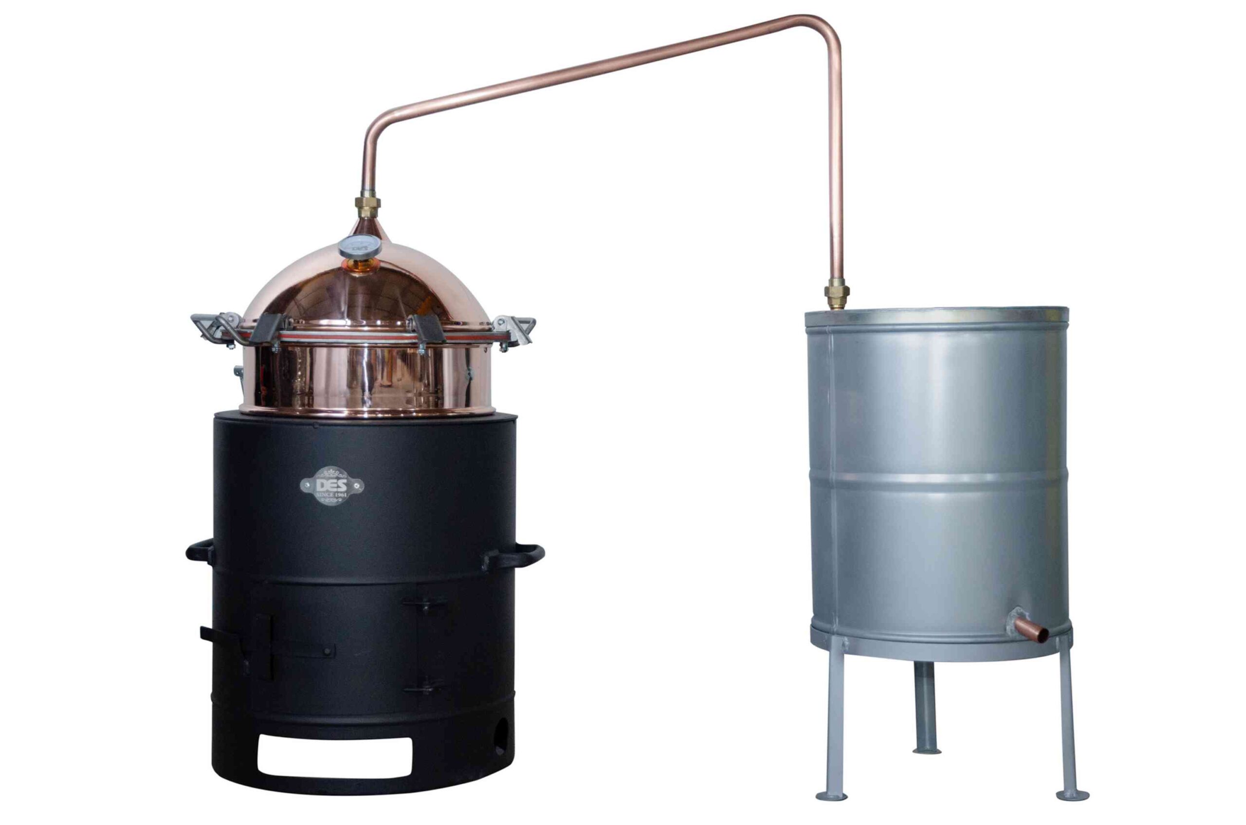 Distilator din cupru DES HOBBY 35L (cu agitator, gaz și combustibil solid)