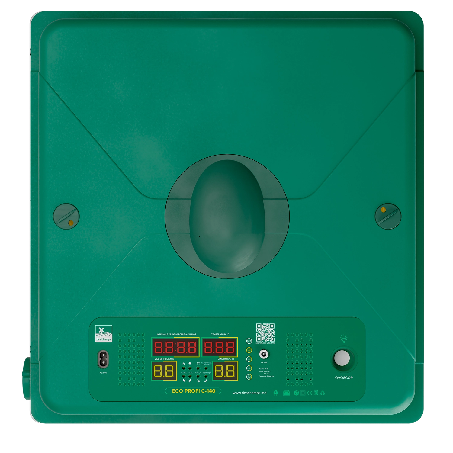 Incubator de oua Des Champs ECO PROFI C-140